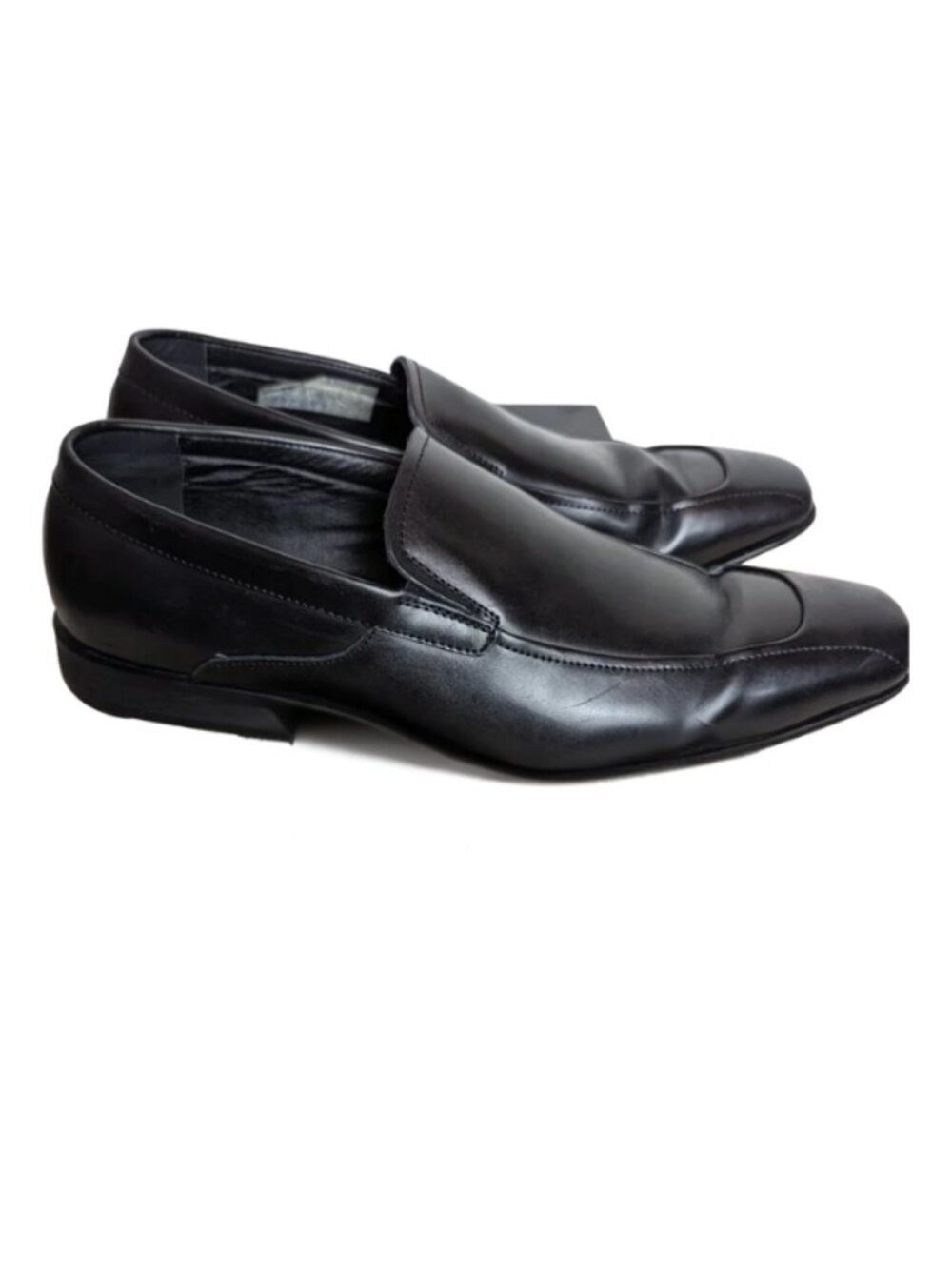 Marc Anthony Men’s Mamadrid Black Leather Shoes - Size US 10.5 - With Box